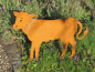 Preview: Edelrost Kalb auf Querstange