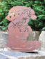 Preview: Edelrost Katze im Stiefel