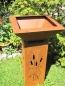 Preview: Edelrost Pflanzschale quadratisch 55 cm