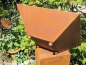 Preview: Edelrost Pflanzschale quadratisch 55 cm