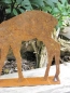 Preview: Edelrost Reh fressend 10 cm bis 40 cm