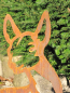Preview: Edelrost Reh Silhouette 82 cm