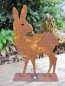 Preview: Edelrost Reh stehend 15 cm bis 60 cm