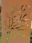 Preview: Edelrost Sichtschutzwand Weide