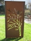 Preview: Edelrost Sichtschutzwand Weide