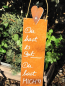 Preview: Edelrost Schild mit Herz Du hast es gut