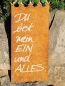 Preview: Edelrost Schild mit Kronenrand Ein und Alles