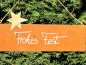 Preview: Edelrost Schild mit Stern Frohes Fest