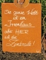 Preview: Edelrost Schild mit Schnecke Irrenhaus