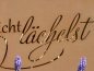 Preview: Edelrost Gedichttafel Spruchschild ein Tag ohne Lächeln