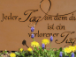 Preview: Edelrost Gedichttafel Spruchschild ein Tag ohne Lächeln
