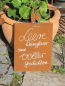 Preview: Edelrost Schild mit Weinflasche und Glas leere Weingläser