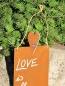 Preview: Edelrost Schild mit Herz LOVE