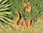 Preview: Edelrost Wandbild Katze