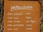 Preview: Edelrost Wetterstation zum Stecken
