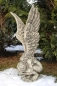Preview: hockende Engelsfrau Rachel aus Steinguss, 70 cm