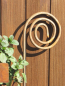 Preview: Gartenstecker Schnecke mit Topfhalter, Eisen - Rost