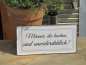 Preview: Shabby Chic Metallspruchschild