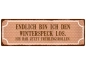 Preview: Shabby Chic Metallspruchschild Winterspeck