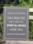Preview: Shabby Chic Metallspruchschild Bad putzen