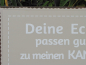 Preview: Shabby Chic Metallspruchschild "Ecken und Kanten"