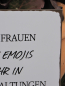 Preview: Shabby Chic Metallspruchschild "Frauen Emojis"