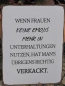 Preview: Shabby Chic Metallspruchschild Frauen Emojis
