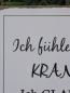 Preview: Shabby Chic Metallspruchschild "Ich habe Montag"