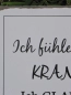 Preview: Shabby Chic Metallspruchschild Ich habe Montag