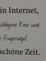 Preview: Shabby Chic Metallspruchschild "Kinder - Internet"