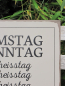 Preview: Shabby Chic Metallspruchschild "Scheisstag"