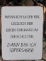 Preview: Shabby Chic Metallspruchschild Supersauer