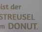 Preview: Shabby Chic Metallspruchschild "Zuckerstreusel"