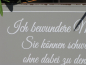 Preview: Shabby Chic Metallspruchschild Schweigen