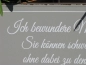 Preview: Shabby Chic Metallspruchschild Schweigen