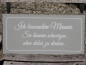 Preview: Shabby Chic Metallspruchschild Schweigen