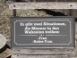 Preview: Shabby Chic Metallspruchschild Wahnsinn