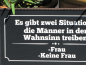 Preview: Shabby Chic Metallspruchschild "Wahnsinn"