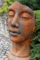 Preview: Skulptur Gesicht Frau aus Steinguss, 115 cm Preview: Skulptur Gesicht Frau aus Steinguss, 115 cm