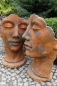 Preview: Skulptur Gesicht Frau aus Steinguss, 115 cm Preview: Skulptur Gesicht Frau aus Steinguss, 115 cm