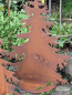 Preview: Tannenbaum auf Platte aus Edelrost, 30 cm