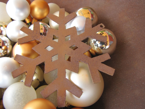 Edelrost Christbaumschmuck Flocke 1