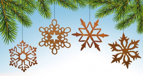 Edelrost Fensterbild Schneeflocke 2
