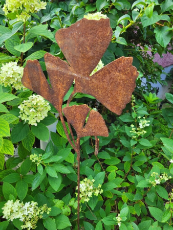 Preview: Edelrost Ampelhalter Ginkgoblatt