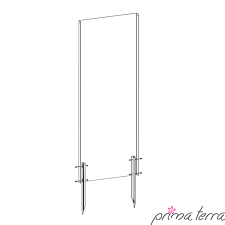 Preview: Edelrost Sichtschutzwand Schilf Prima Terra