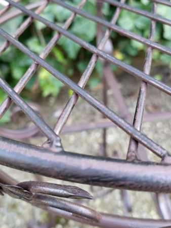 Preview: Beistelltisch Monastir, schwarz-braun aus Metall