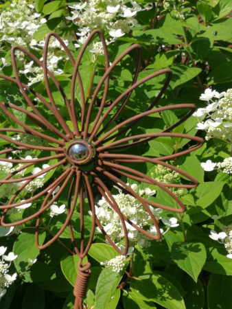 Edelrostoptik Blüte Sünaj am Stab
