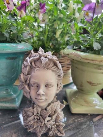 Preview: Blumenkind Weihnachtsstern, aus Resin