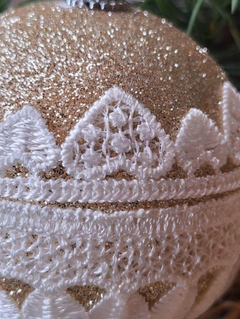 Preview: Boho Christbaumkugel Himal, mit Herzspitze