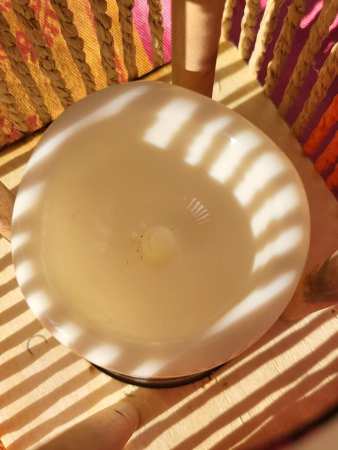 Preview: Boho LED Laterne Nista quadratisch, pink-orange